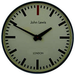 Lascelles Personalised Case Clock, Dia.45cm, Chrome